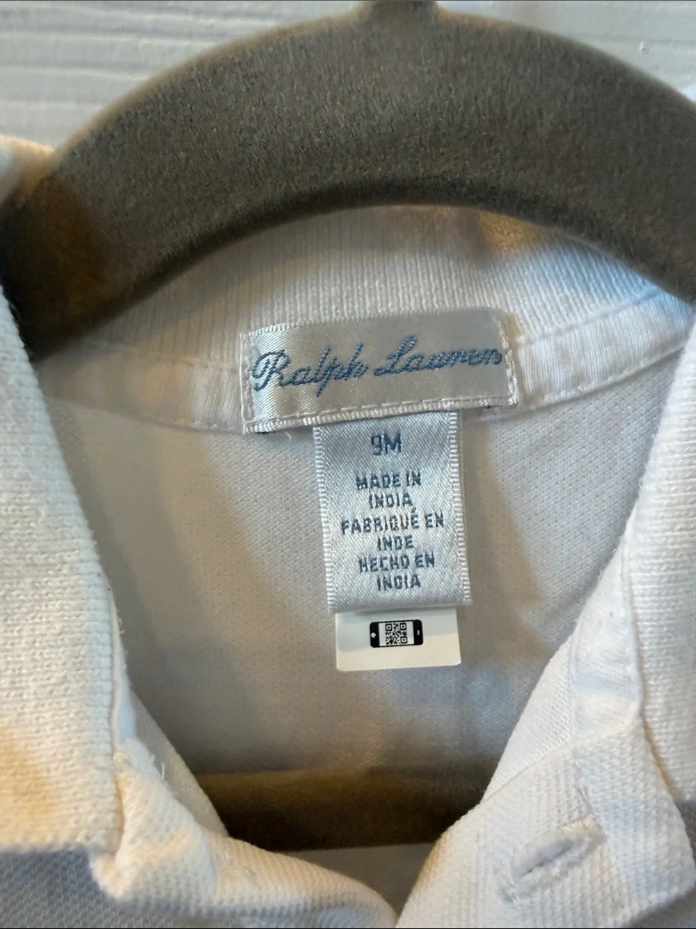 Ralph Lauren baby White Polo Peplum Baby Dress with Pink Pony size 9m